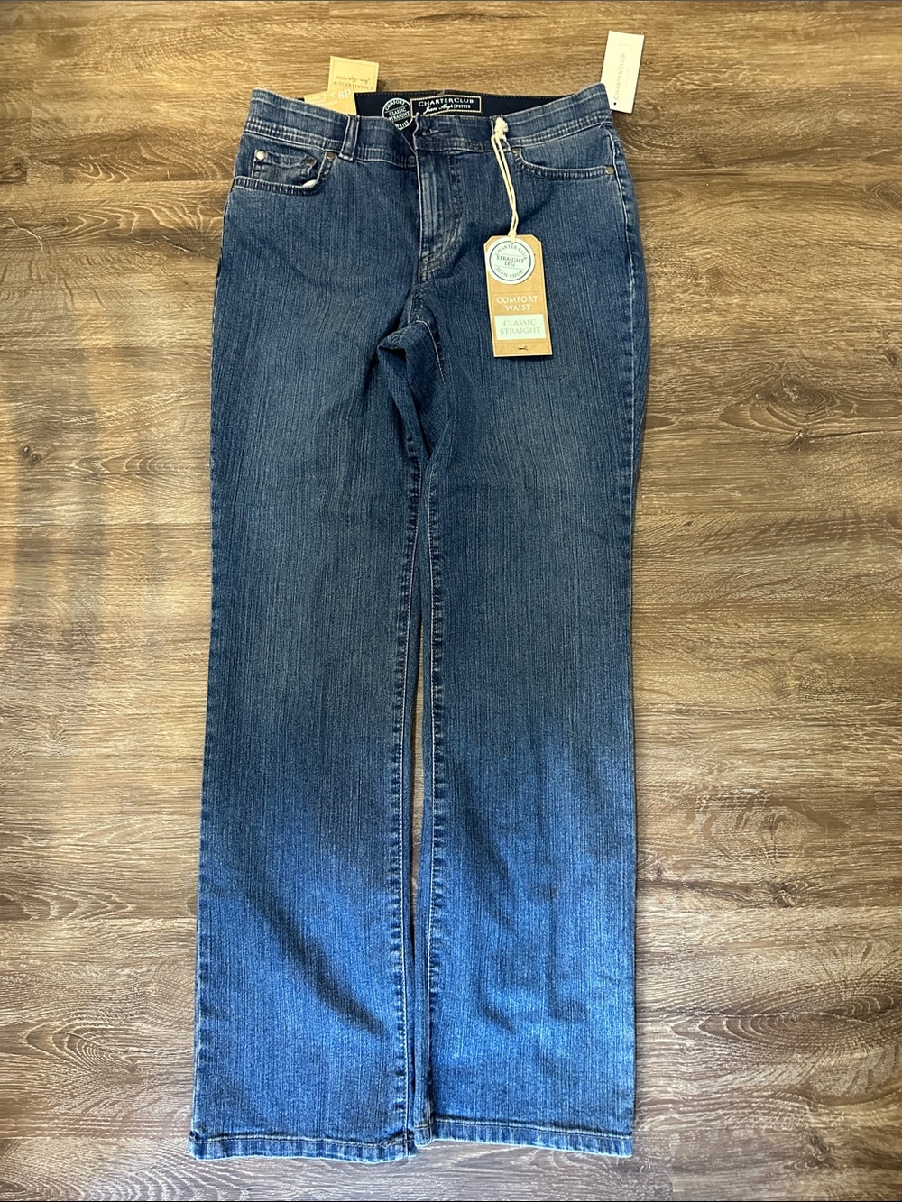 Charter Club Straight-Leg Women's Jeans in Dark Blue